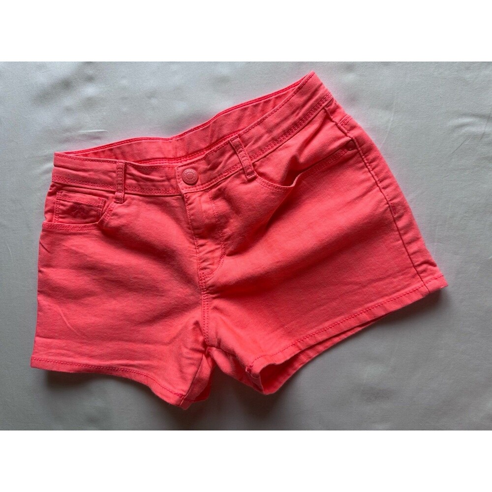 Gymboree Girls Chino Shorts Pink Size 10 Cotton Blend Pockets Stretch Twill